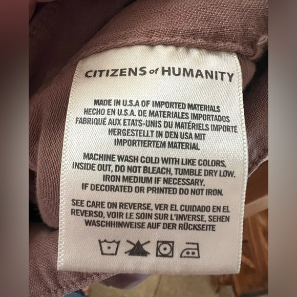 Citizens of Humanity Surplus Harrison Tapered pant Redwood Cargo Trousers sz 24 - Picture 5 of 9